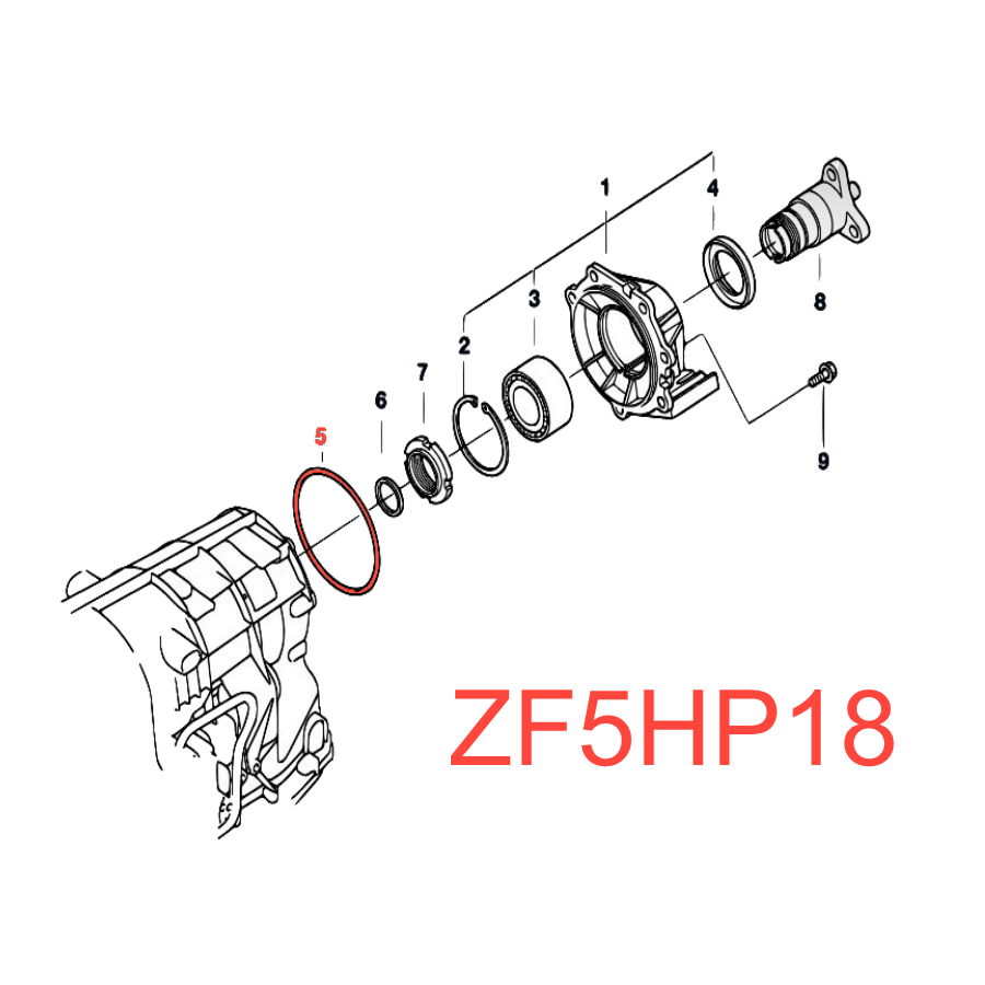 O-RING 128mm x 3mm 5HP19 5HP19FL 01V 5HP19FLA 6HP19 6HP19A 09L 6HP21 6HP26 6HP28 6R60 6R80