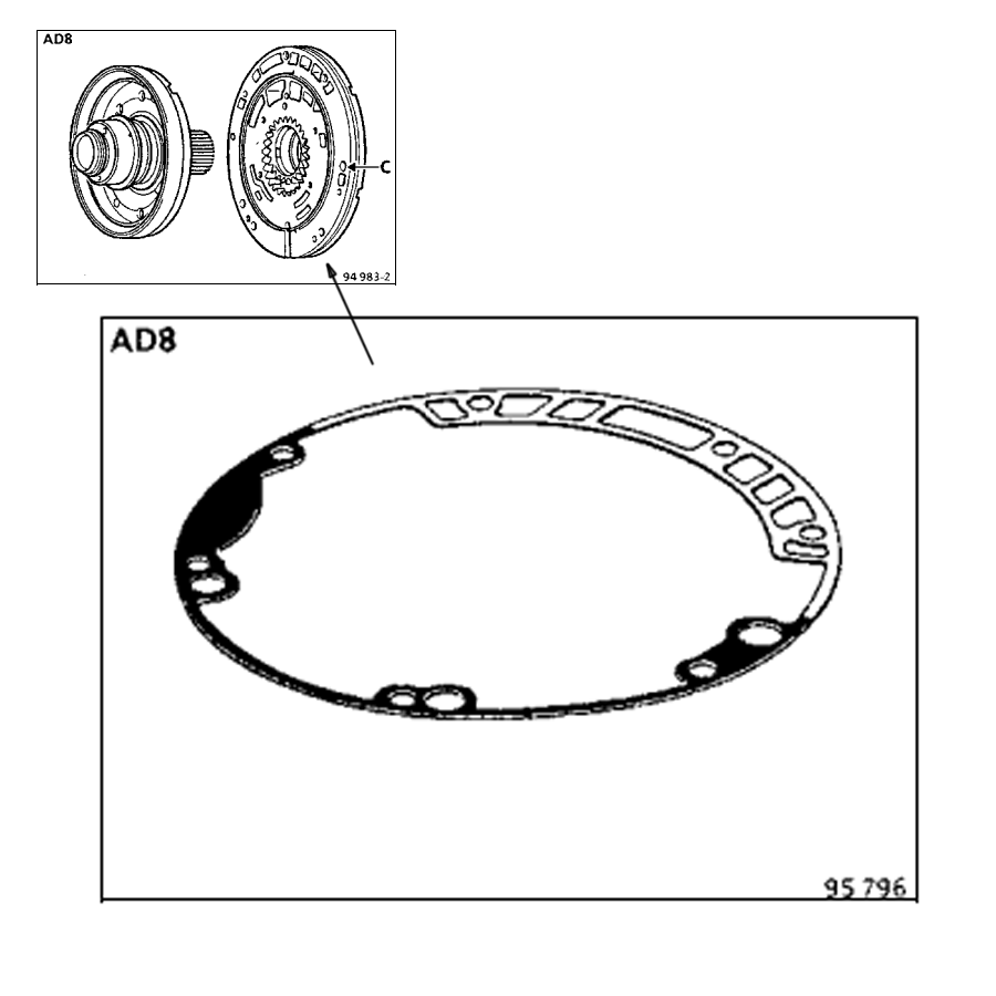 PUMP GASKET AD8 89-98